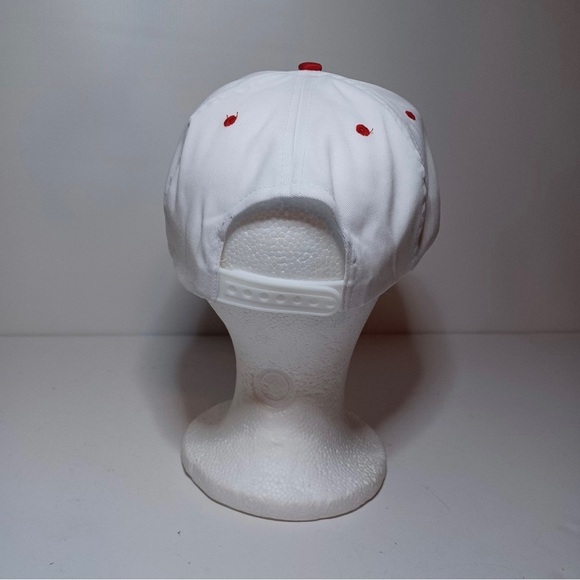 Vintage The Dallas Morning News Promotional Snap Back Trucker Hat White / Red - Picture 4 of 6